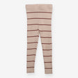 Leggings Ribbed Beige and Brown Striped