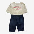 Cream Generation Sweatshirt and Blue Chino Set