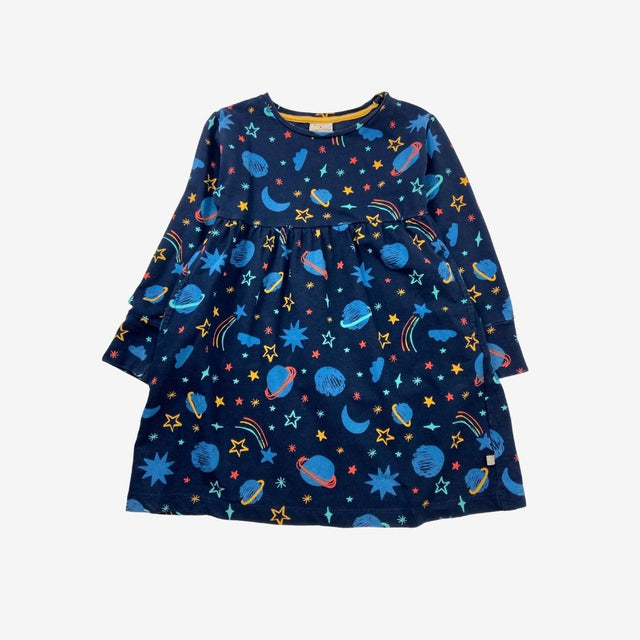 Navy Planet Skater Dress