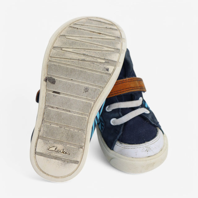 High Tops Blue Zebra Print