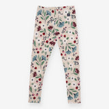 Leggings Oatmeal Berry Flowers