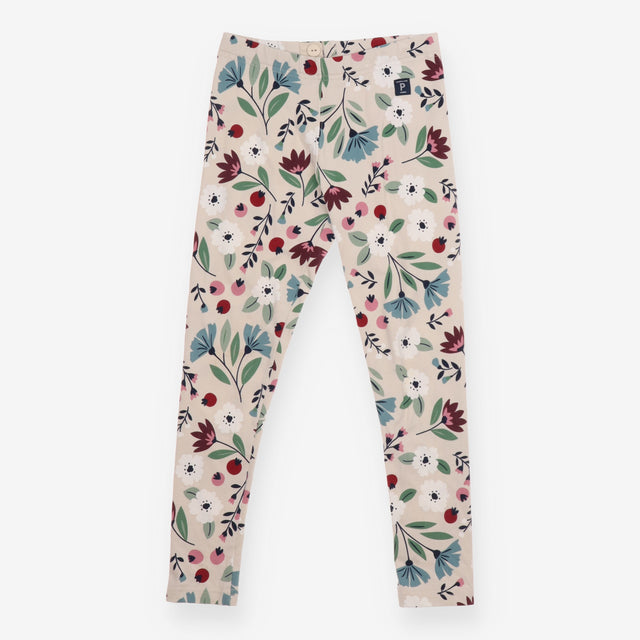 Leggings Oatmeal Berry Flowers