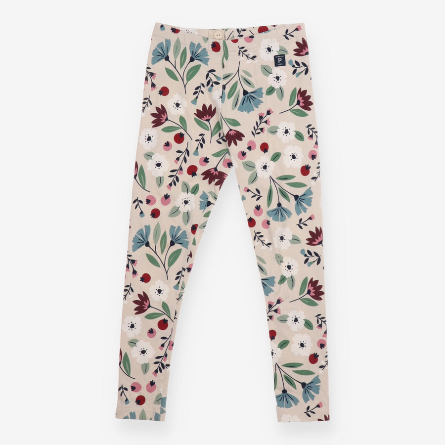 Leggings Oatmeal Berry Flowers
