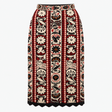 Midi Knitted Tapestry Skirt