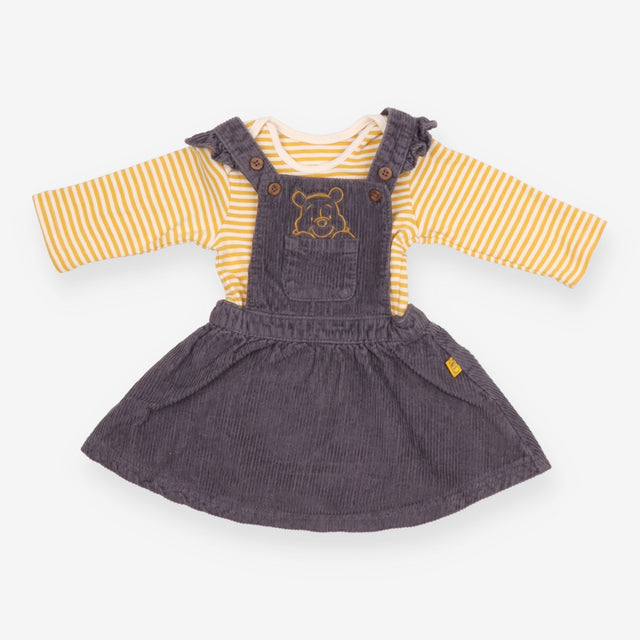 Winnie The Pooh Cord Pinafore and Bodysuit