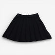 Skirt Black Knit Pleated with Bow