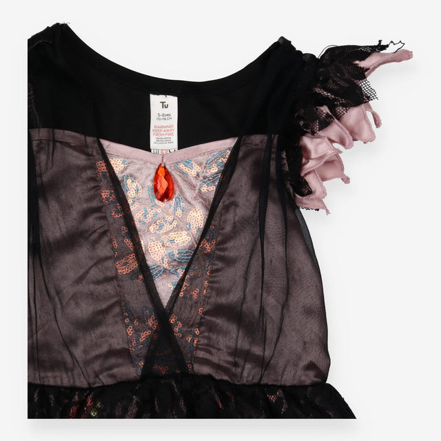 Princess Dress Purple, Pink and Black with Flowers