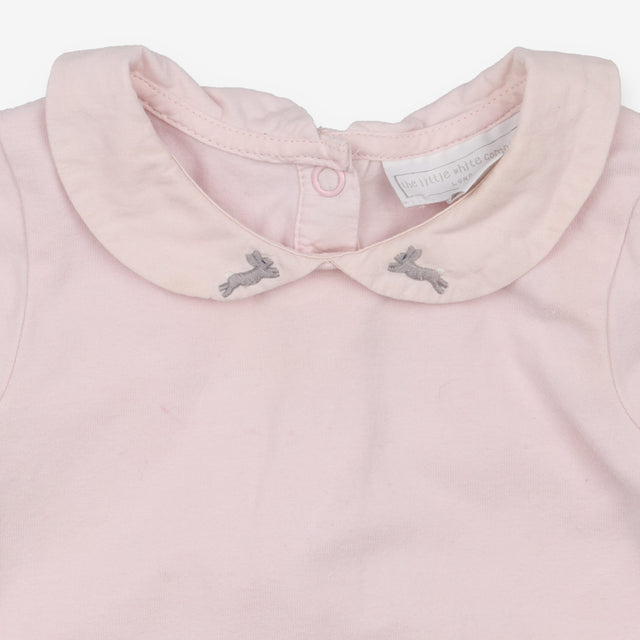 Pink Bodysuit Bunnies on Collar