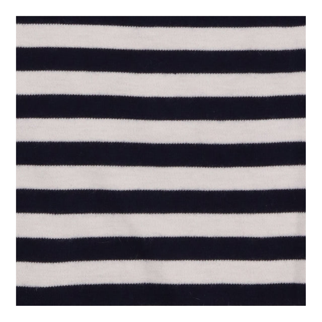 Striped Top Navy Ivory Oversized Cotton Sleeveless