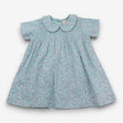 Blue Floral Collared Dress 