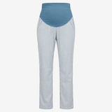 Maternity Trousers Blue White Stripe Organic Cotto