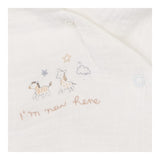 White "I'm New Here" Coat