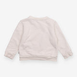 White Sweater with Daisy Heart
