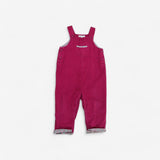 Pink Cord Ditsy Dungarees