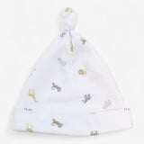 Baby hat white safari animals