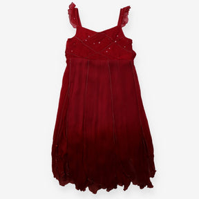 Party Dress Ombre Strappy - red/Pink