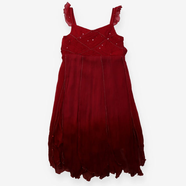 Party Dress Ombre Strappy - red/Pink