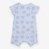 Blue Romper with Lion Faces