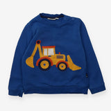 Blue Sweatshirt Yellow Digger