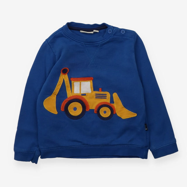 Blue Sweatshirt Yellow Digger