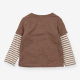 T-shirt brown stripe bug explorer 