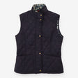 Navy Quilted Gilet with Liberty Print Lining