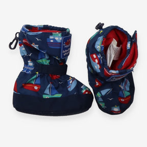 Sailboat fleece lined booties