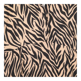 Tan and Black Zebra Print Long Sleeve Midi Shirt D