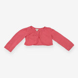 Bolero pink scalloped with flower buttons
