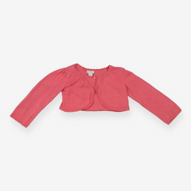 Bolero pink scalloped with flower buttons