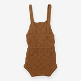 Dungaree shortie knit brown