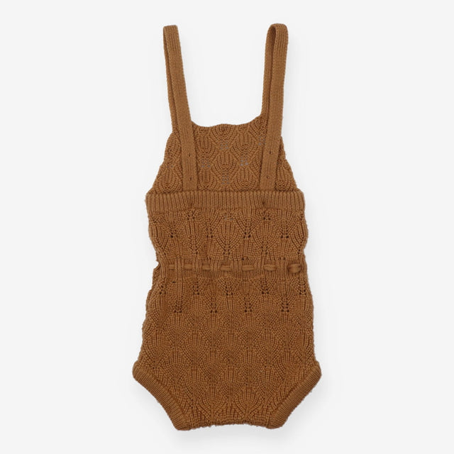 Dungaree shortie knit brown
