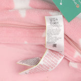 Pramsuit Pink Fleece with Stars