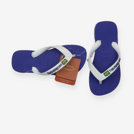 Blue Havaianas flip flops