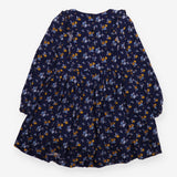Dress Long Sleeve Floral Navy