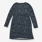 Dress blue black and purple nursing - maternity