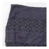 Skirt A Line Lace Insert Knee Length
