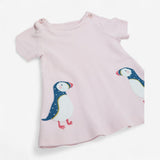Dress Pink with Puffins