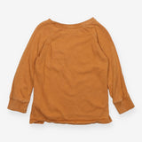 T-Shirt Long Sleeve Brown with Pocket