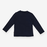 T-shirt long sleeve navy dinosaur