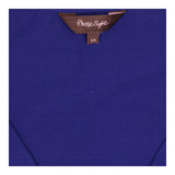 Dress Royal Blue V-Neck 3/4 Sleeve Wrap Tie Waist 