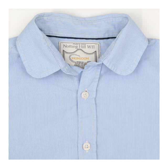 Shirt Blue and White fine stripe