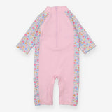 Sunsuit Pink Strawberry Ditsy with Butterfly 