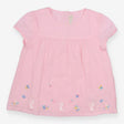 Tunic Short Sleeve Pink Bunnies and Flower