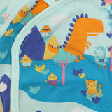 Bodysuit Wrap Around Blue Dinosaur Spotting
