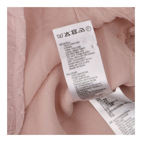 Sleeveless Pink Blouse Stitch Detail Shoulder