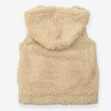 Gilet biscuit faux fur gilet
