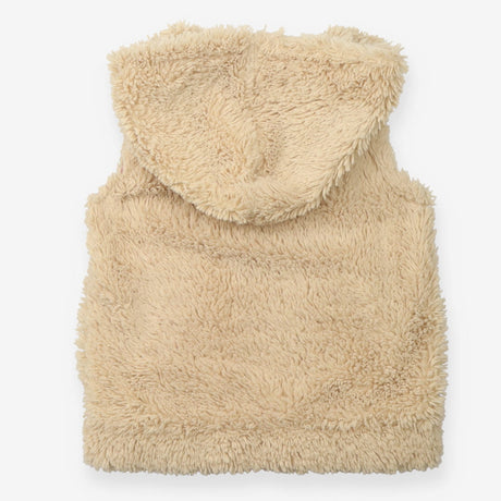 Gilet biscuit faux fur gilet