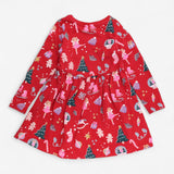Red Christmas Dress Ballerina in Snowglobe