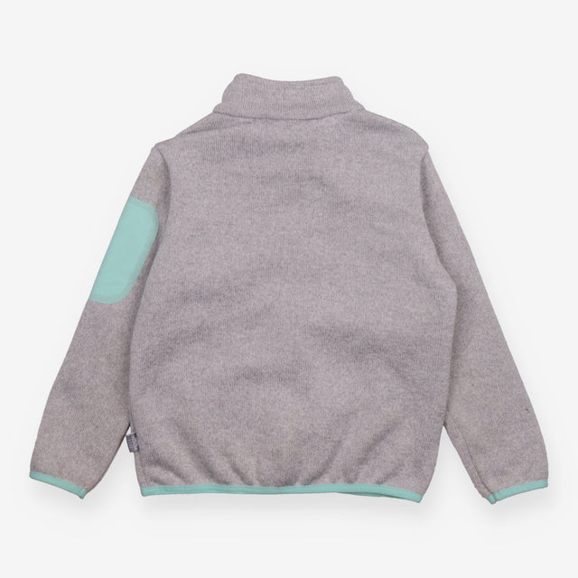 Light Fleece jacket Grey marl with Pink Zipped and